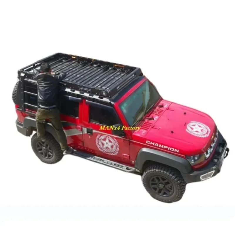 MANx4 Roof Rack Luggage Carrier Roof Basket for JEEPs Wrangler JK JL