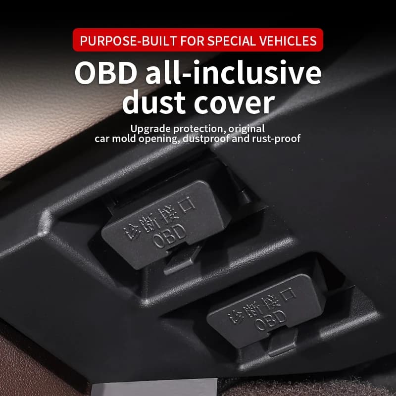 Auto OBD Interface Protective Cover Waterproof Dust Cover Auto Parts For Tesla Model 3 highland Model Y juniper