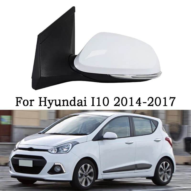 Auto Fold Turn Signal Electric Adjustment Heating Mirror Assy For Hyundai I10 2014 2015 2016 2017 Car Rearview Mirror Assembly