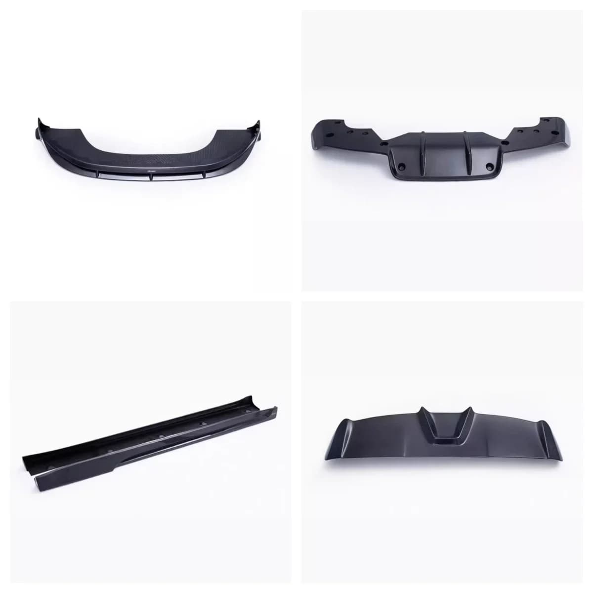 for modified New style Auto surround Front lip Rear lip Side skirt Tail wing Car Accessories Carbon fiber Body kit