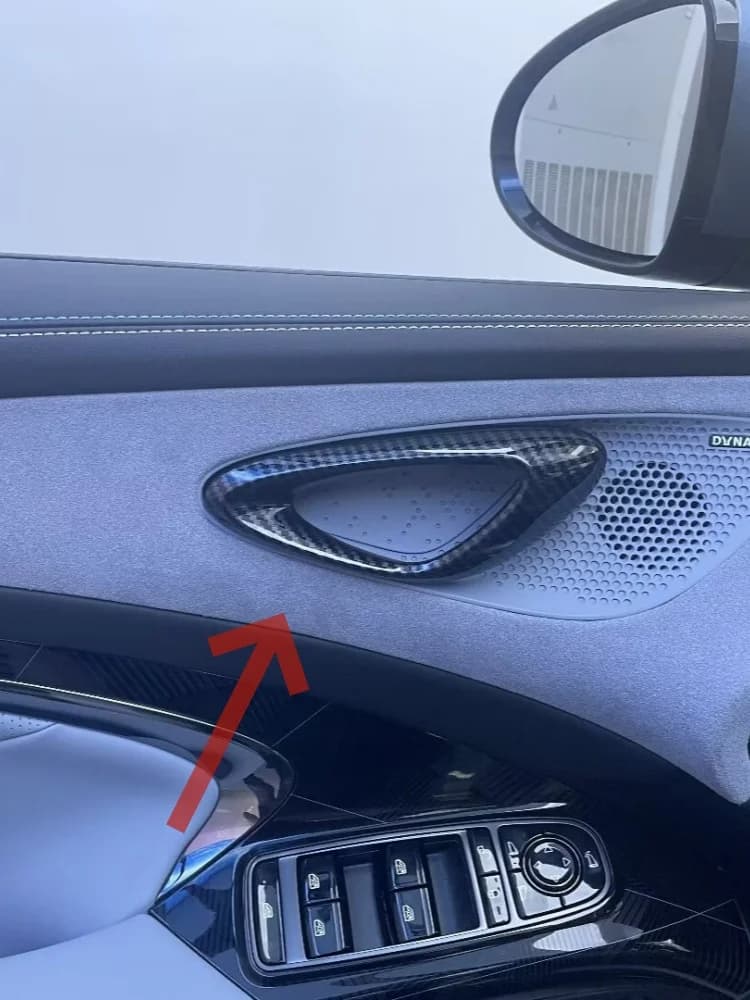 Used For BYD seal EV 2022-2024 inner door handle armrest glass switch decorative cover ABS anti-scratch protection accessories