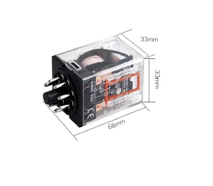 MK2P-1  Mini Electromagnetic  Relay High Quality AC220V ,DC24V,12v,6v 8 Feet ,11feet    Miniature Intermediate Relay