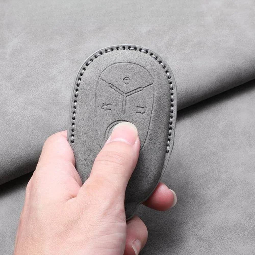 For Geely EX2 Car Key Case Cover Leather Full Wrap Anti ScratchCar Key Holder Car Interior Accessories