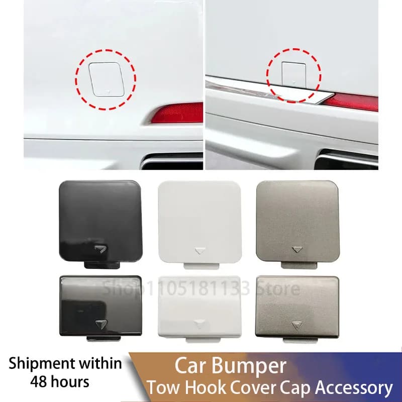 For Mercedes W222 S Class 2014-2017 Front Bumper Tow Hook Cover 2228850024 Black OE Replacement S350 S400 S500