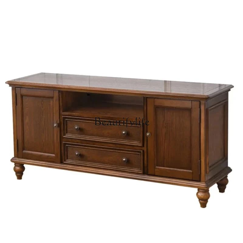 bedroom TV cabinet high, master bedroom simple modern solid wood floor cabinet locker