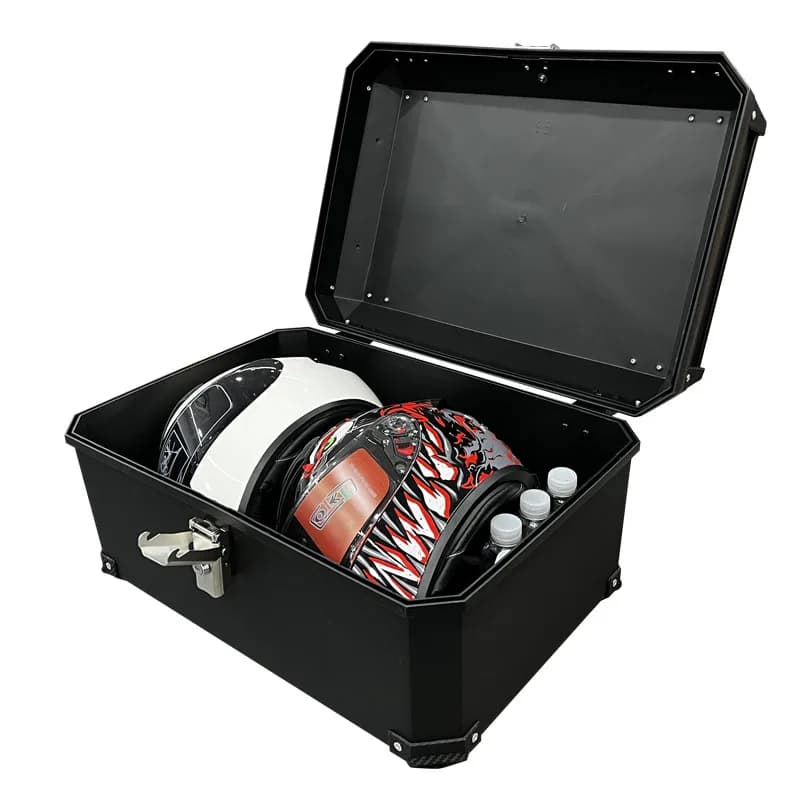Motorcycle tail box 65L large takeaway Food delivery box Rider equipment distribution box Waterproof thermal insulation