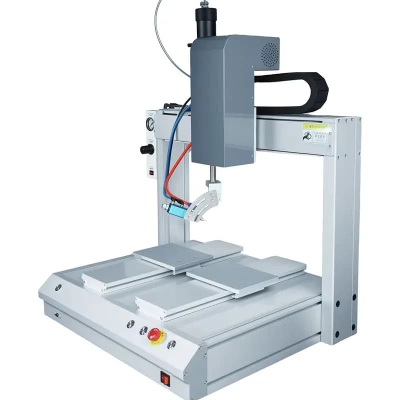 Universal Automatic Double Station Glue Dispenser with Rotation Spraying Machine for Silicone Epoxy Resin UV Adhesive Dispensing