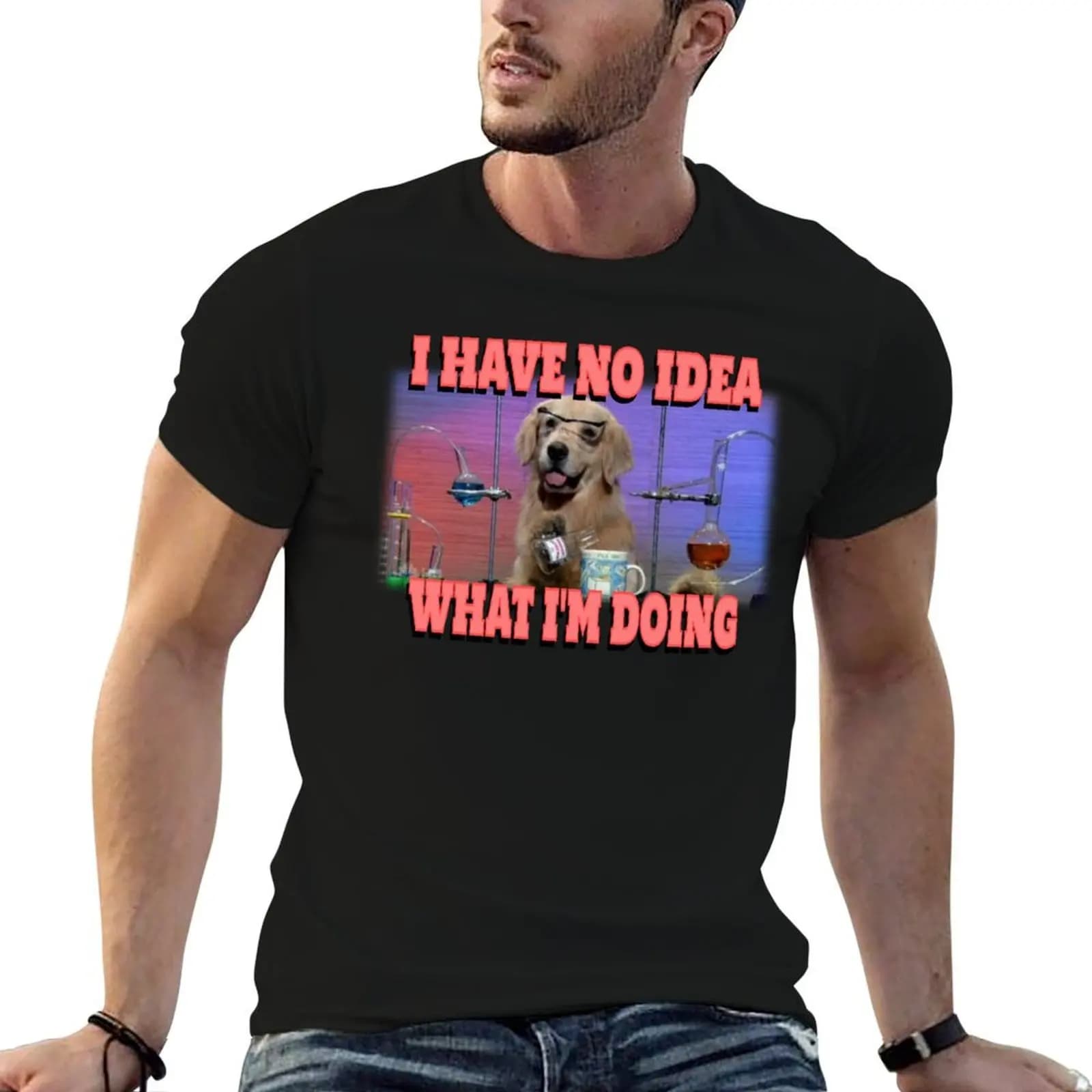 Chemistry Dog Meme - I have no idea what i'm doing T-Shirt hippie clothes summer shirt clothes for men