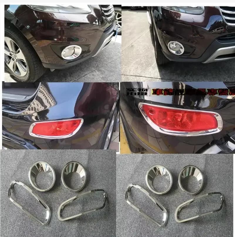 2010-2012 special rear fog lamp frame ABS after plating fog lamps decorative bright for HYUNDAI Santa Fe 2 pcs