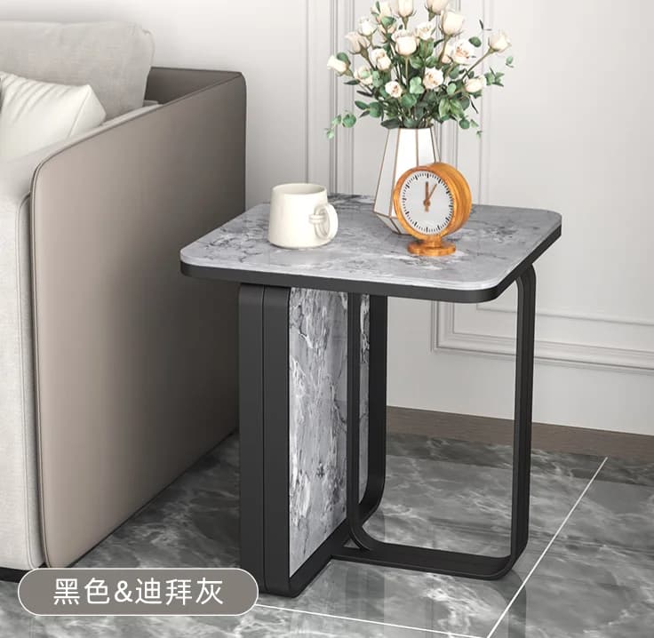 %& Nordic Luxury Round Sintered Stone Coffee Table Sets Modern New Design Furniture Coffee Side Table