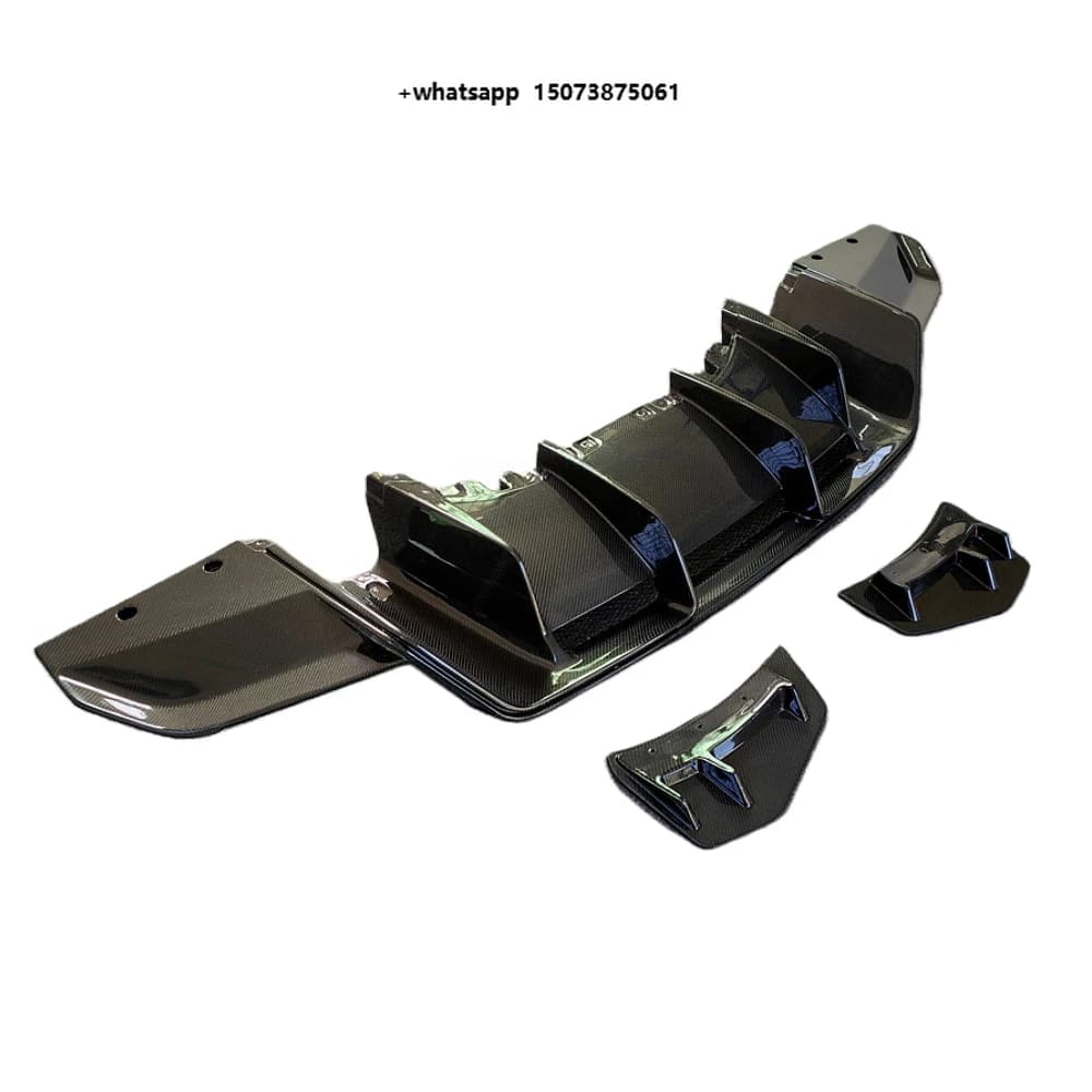 High Quality P-Type Pure Carbon Fiber Rear Diffuser and Lip for 2016-2018  R8 Upgraded Body Kit