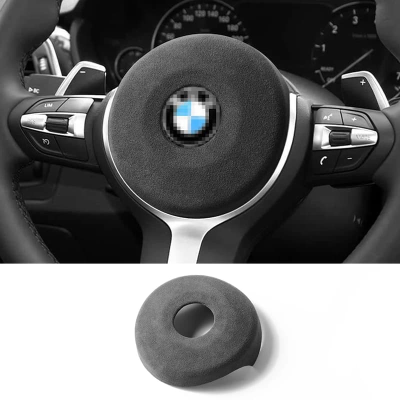 For BMW 1er 2er 3er 5er X1 X2 X3 X4 X5 X6 Made of Alcantara Steering Wheel Panel Cover Boot Decoration Car Interior Accessories