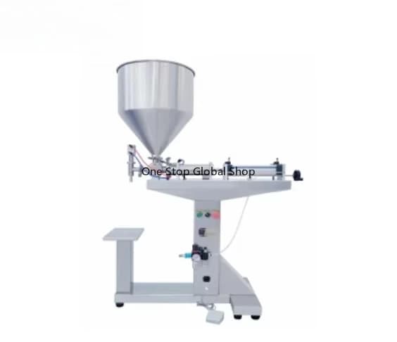 10-5000 ML Vertical Semi-Auto Plastic Paste Filling Machine for Beverage Single Head Bottle Juice Sauce Vial Packaging PLC Core