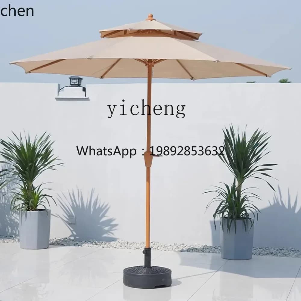 ZZ Outdoor Sunshade Umbrella Courtyard Umbrella Kiosk Stall Umbrella