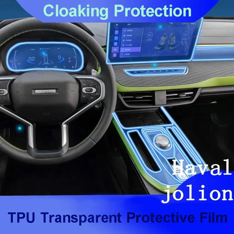 TPU Car Interior Gear Dashboard Protective Film Transparent For great wall Haval Jolion 2021 2022 Anti-scratch Accessories