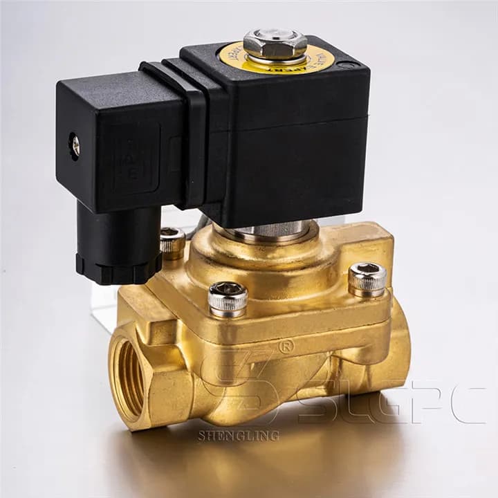 Normally Closed 50bar High Pressure Pilot Structure COVNA High Temperature 40 bar 50bar 12V 24V 3/4 Brass Water Solenoid Valve