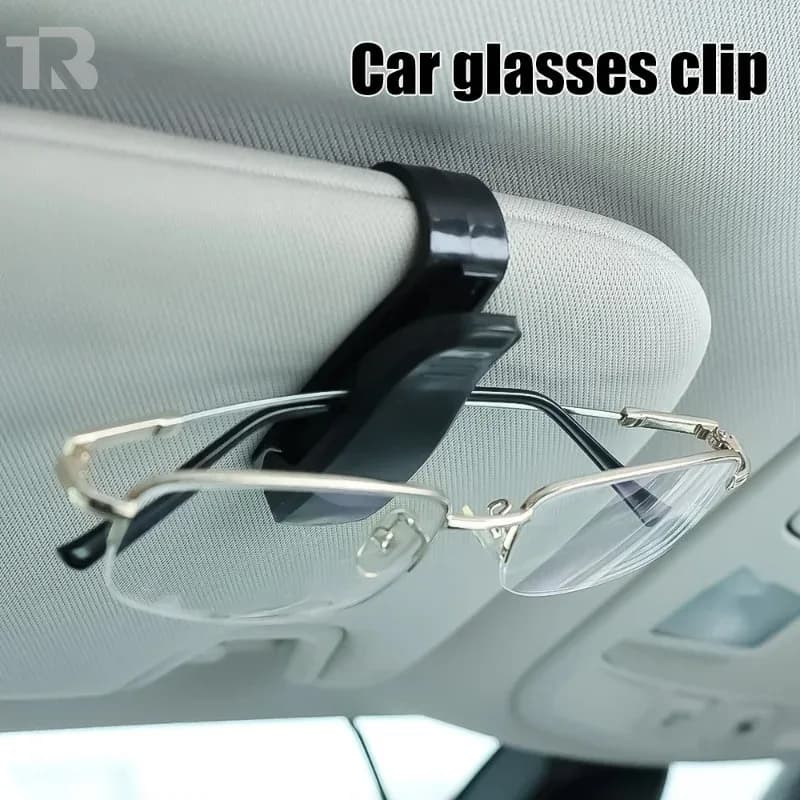 Car Auto Sun Visor Glasses Box Sunglasses Clip Card Ticket Holder Fastener Pen Case Eyeglasses Clips Universal Accessories