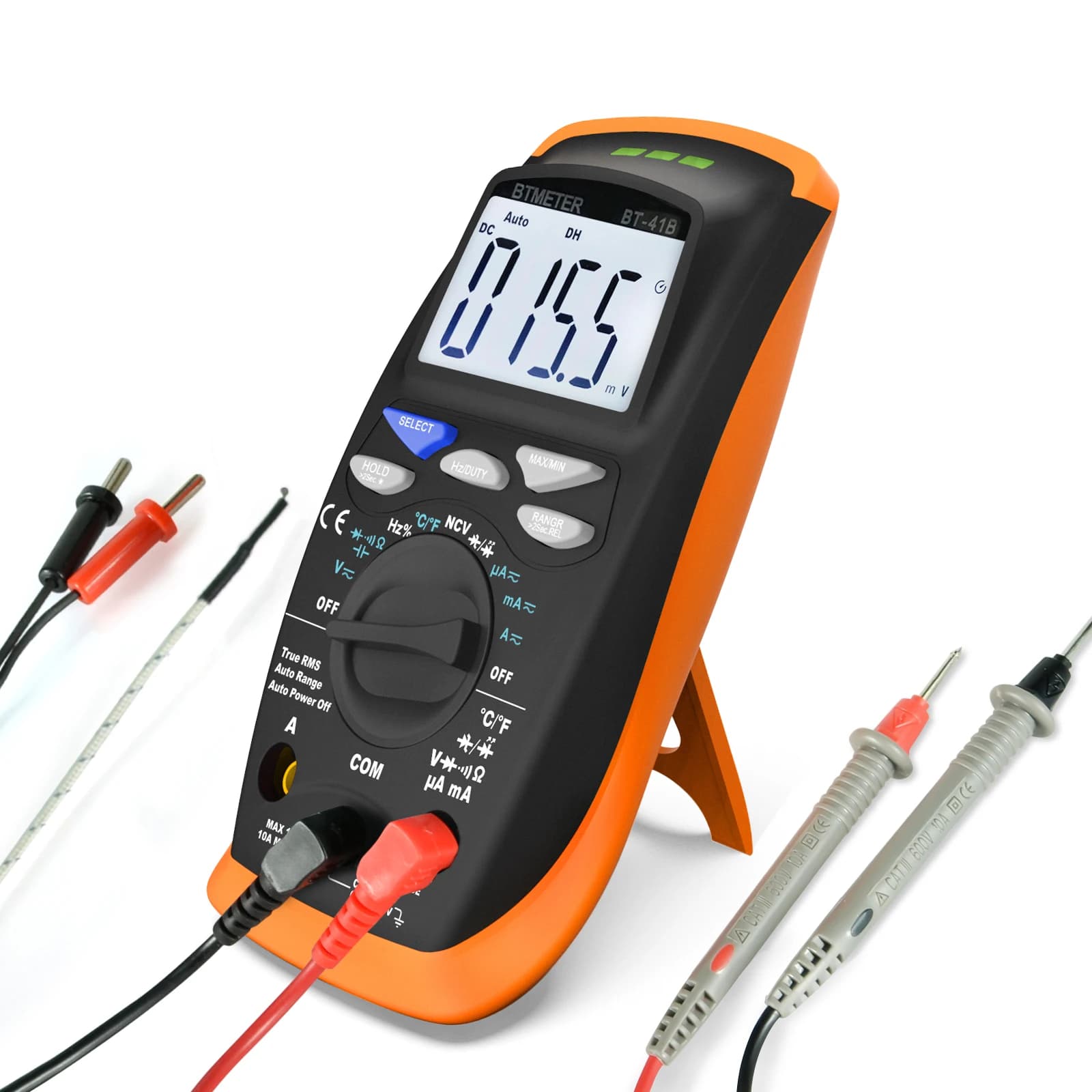 BTMETER Digital Multimeter Professional AC/DC Voltage Current Tester 6000counts High-Definition Display Automatic Control