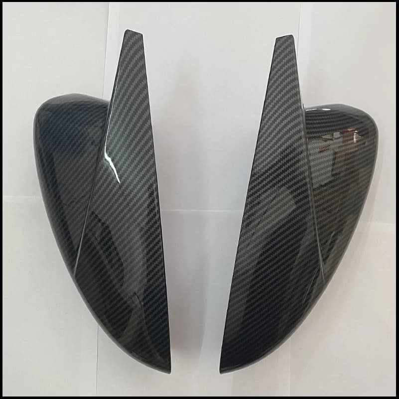 Car Styling For Mazda 6 2017-2020 Rearview Mirror Cover Caps Housing With Horn Decorate Sticker Trim Auto Parts Accessories