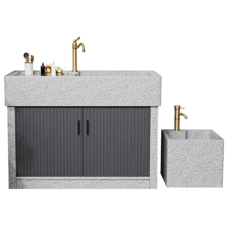 Marble laundry pool, outdoor whole stone integrated wash basin, balcony household granite sink, courtyard wash pool