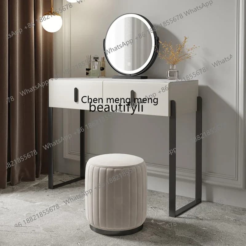 cn8350 LHY zq Dressing Table Italian Style Light Luxury Bedroom Modern Minimalist Master Bedroom Dresser Small Bay Window Makeup