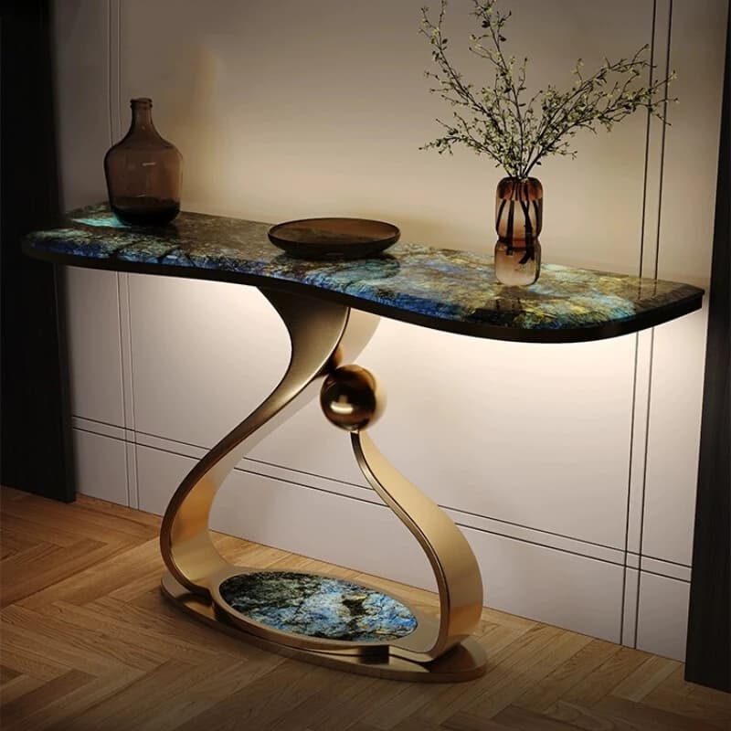 Premium Aesthetic Entryways Table Elegant Luxury Unique Console Table Design Simple Mesa De Centro De Sala Living Room Furniture