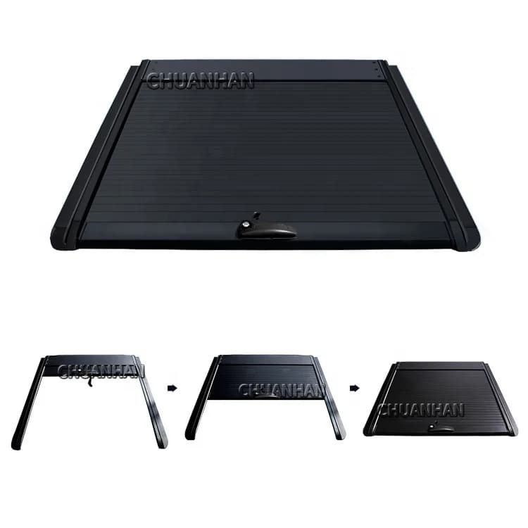 Pickup Truck Aluminum Tonneau Cover For Toyota Tundra Retractable Roller Lid Truck Bed Cover for Tacoma Tundra Vigo