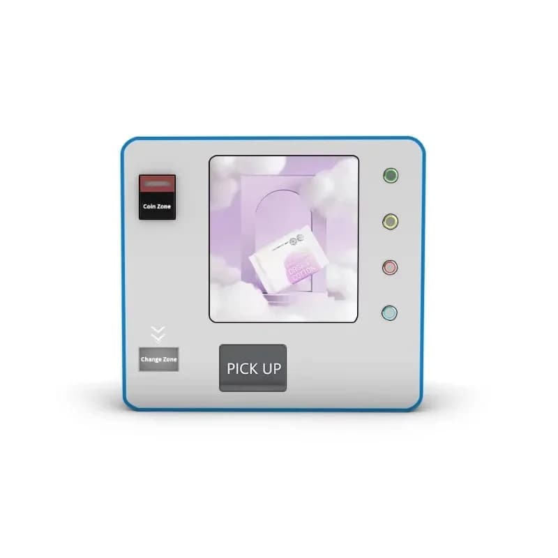 Self-Service Wall-Hanging Vending Systems Sanitary Towel Compact Wall Attachment Vending Machines