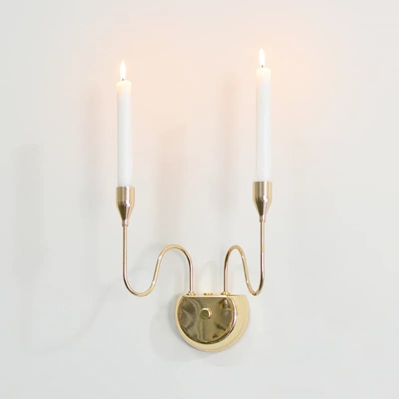 European Wall Hanging Candlestick Wall Lamp Scented Candle For Wall Decoration Crafts