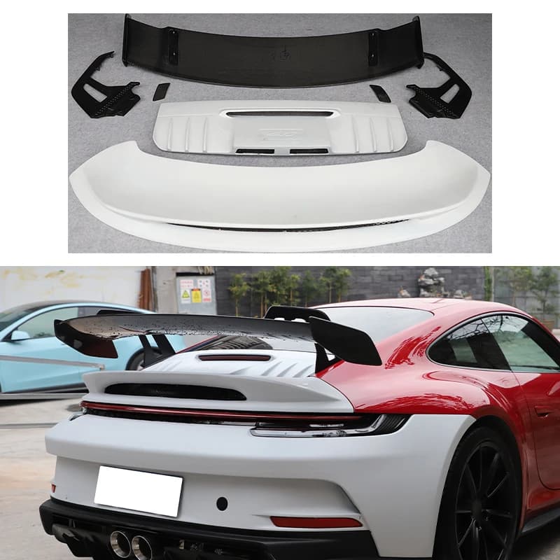 2019-2025 Car Upgrade GT3 Style Wet Carbon Fiber Tail Decorative Panel New Condition Fit Suitable for 911 992