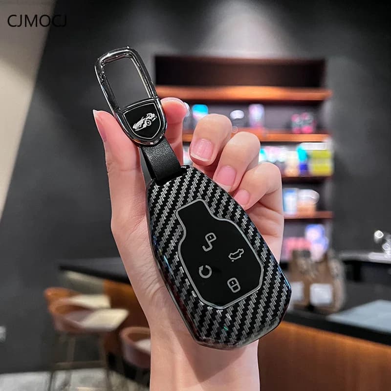 ABS Key Cover Case for GAC GS4 Plus/GS8/Emkoo/GS3/Emkoo Speed/ES9/M6/M8/E8/E9/GS5 - Protective Key Fob Shell Keybag Keychain