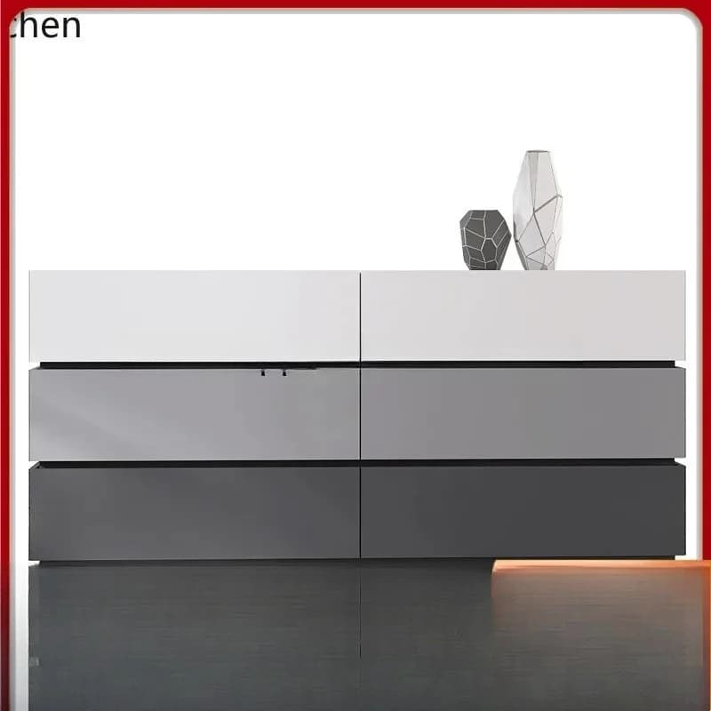 b6.25 Chest of Drawers Modern Simple Living Room Storage Drawer Cabinet Bedroom Bedside Large Capacity Six-Drawer Cabinet