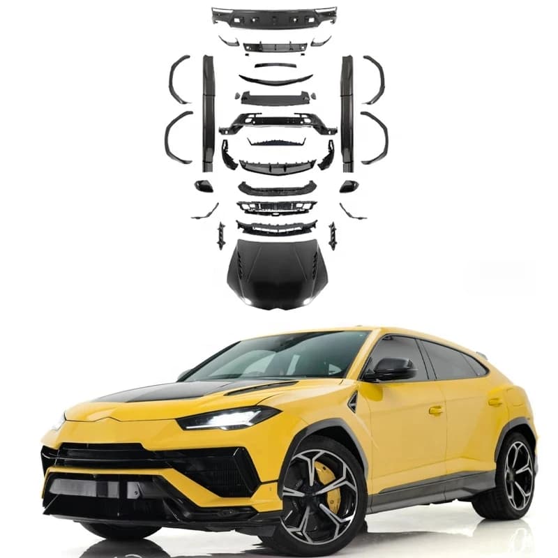 Car Accsori +  Old To New Body Kit S Upgr To P Style FRP Bumper With Dry Carbon K Hot Selling