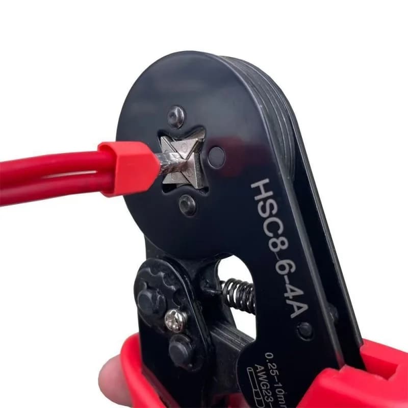 Professional Electrician Crimping Pliers HSC8 Adjustable Ratcheting Ferrule Sleeves Tubular Terminal Tools 0.25-10mm2
