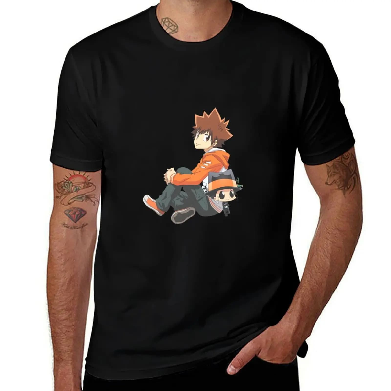 Katekyo hitman reborn T-Shirt man t shirt cotton funny t shirts cotton