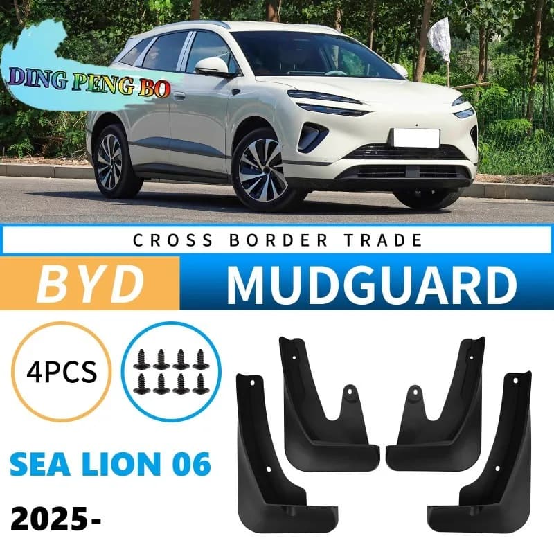 For BYD Sea Lion 06 2025 Mud Flaps Splash Guards Auto Exterior Accessories Wheel Arch Fenders Car Styling Protection Parts