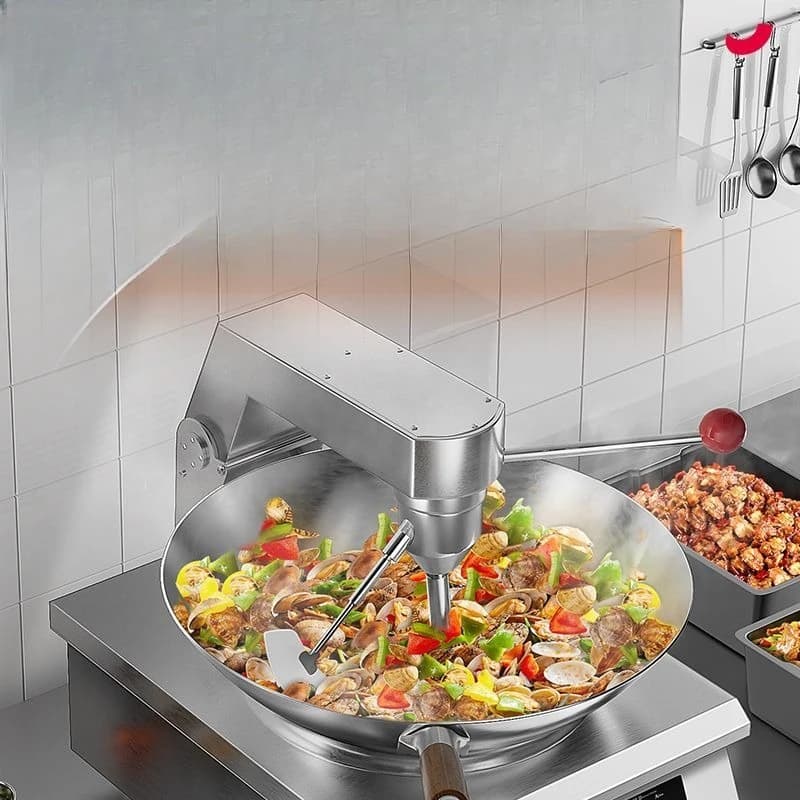 Cooking machine, automatic intelligent fried rice robot, electromagnetic cooking wok, fried rice noodle machine