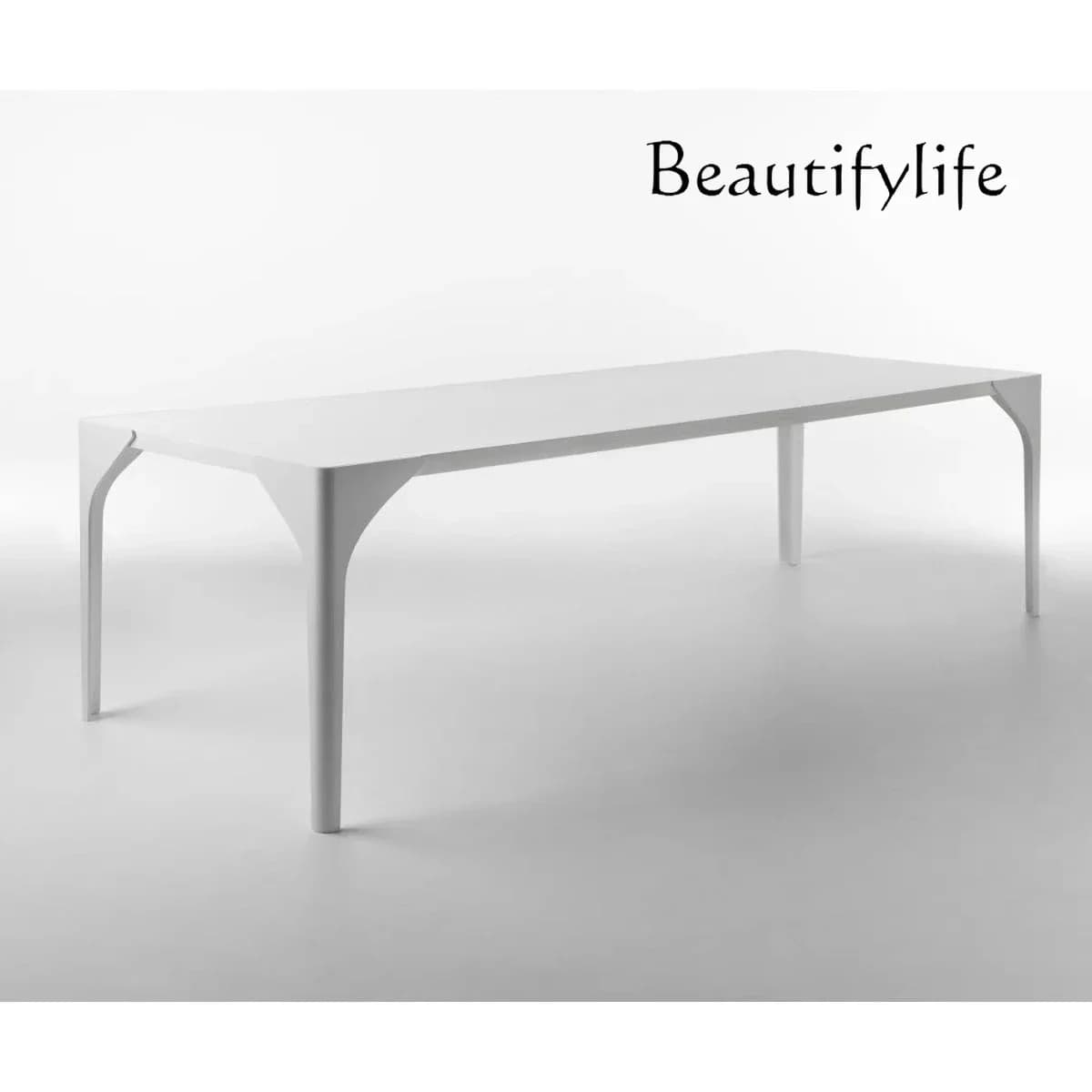 M Desk Simple Metal Legs Writing Desk Desk Villa Large Flat Floor Restaurant Household Long Dining Table