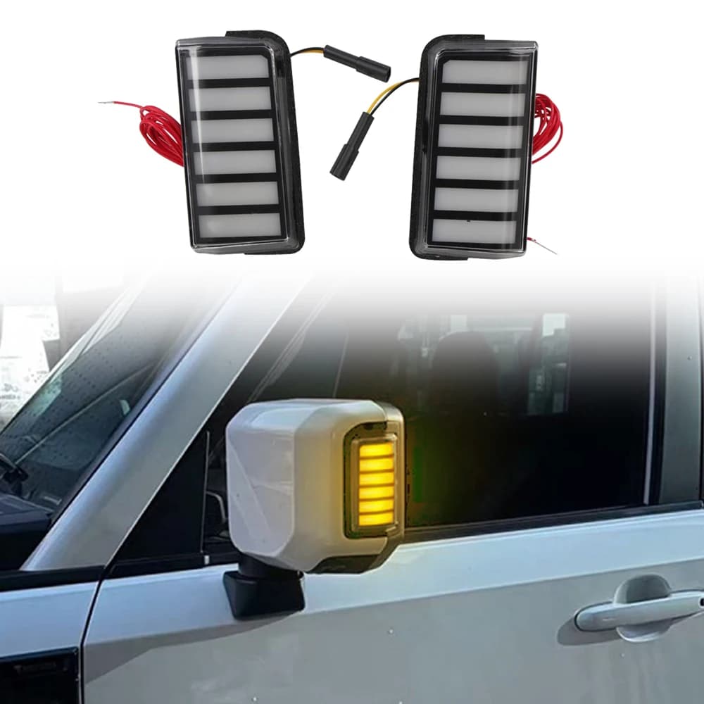 For Toyota Land Cruiser LC250 Prado 2024 2025 Car Exteiror Accessories Dynamic Side Door Mirror Turn Signal Light LED 2pcs