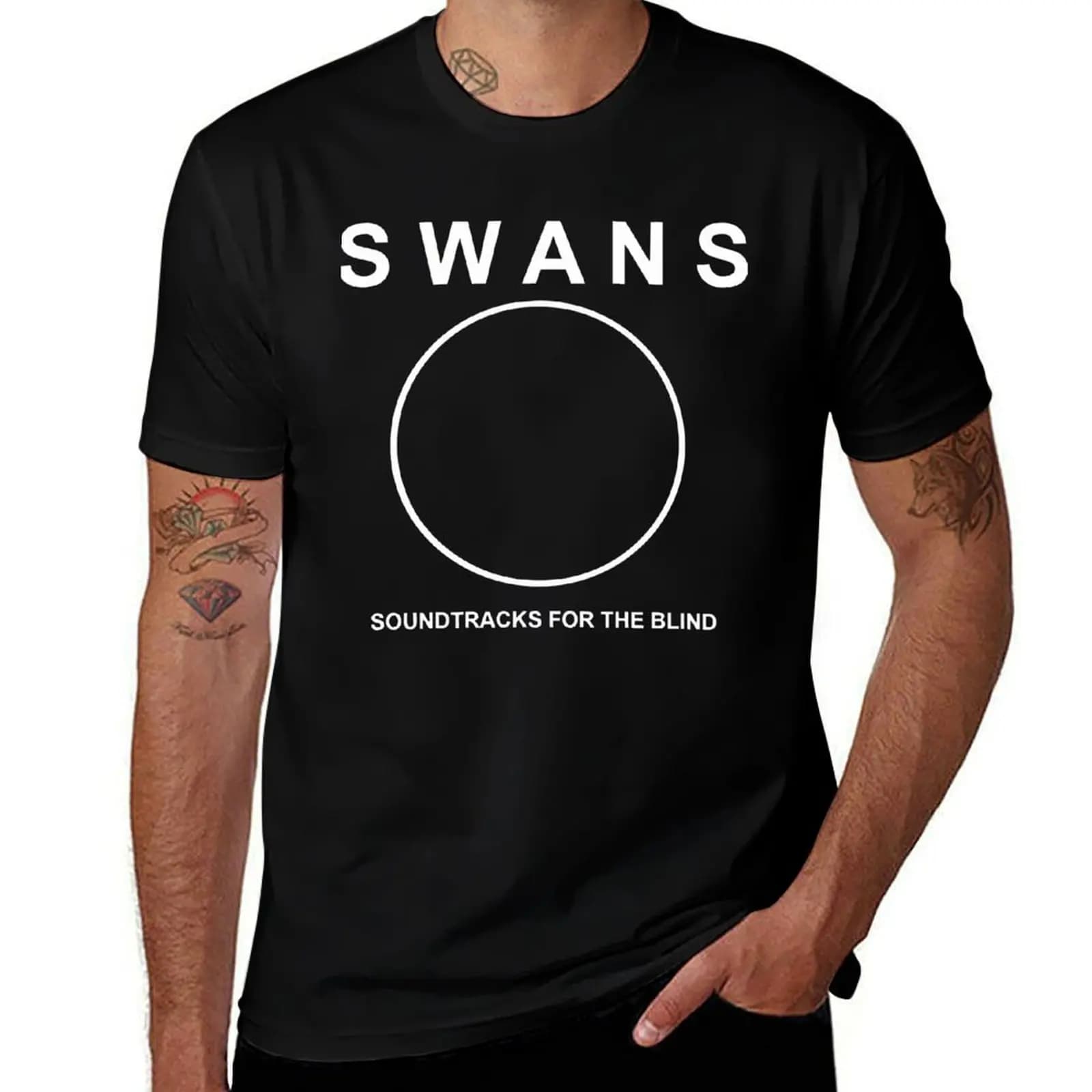 Swans Band Logo Merchandise T-Shirt t shirt man cotton t shirts for man pack white