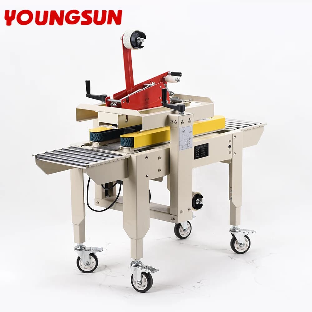 young sun FXC-2020  Automatic Box Carton Taping Sealing Packing Machine Tape Case Sealer Carton Sealing Machine Case Box Sealer