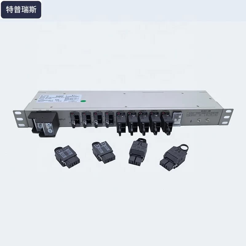 DC 19 inch 160A input 9-port  DCDU-12E rack mounted power distribution unit