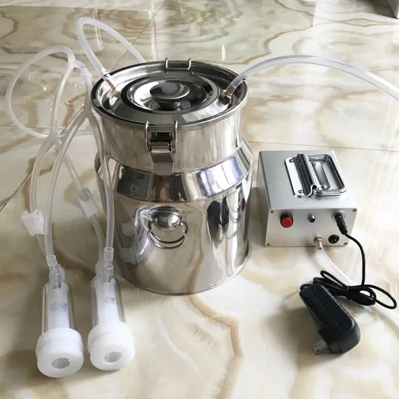 Portable milking machine, sheep milking machine, milking machine outlet