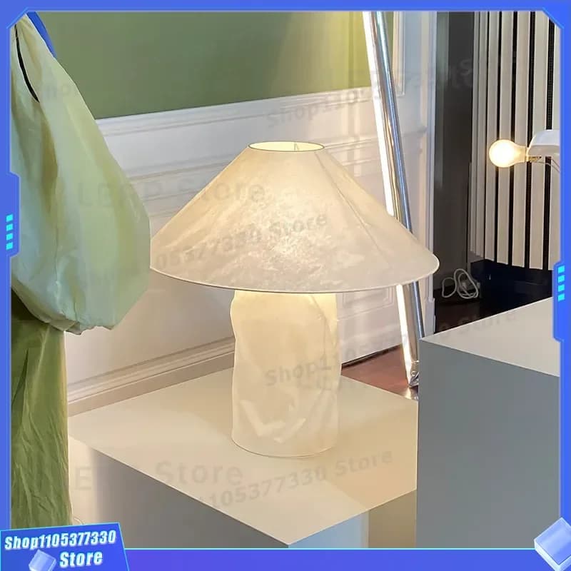 Nordic Wabi Sabi Table Lamp Creative Art Atmosphere Light for Living Room Bedroom Hotel B&B Medieval Designer Floor Standing