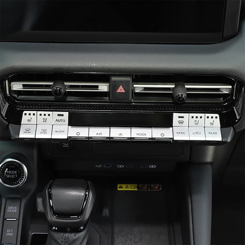For Toyota Land Cruiser Prado 250 LC250 2024 2025 Car Center Console Steering Wheel Button Cover Stickers Trim Auto Accessories
