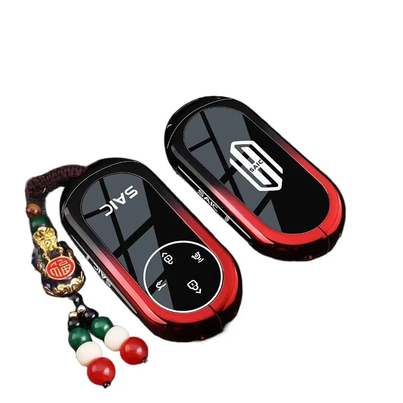 Premium Zinc Alloy Key Cover Case for SAIC H5 EV Pro/EREV Max (2025) - Protective Bluetooth Key Shell Key Bag Chain