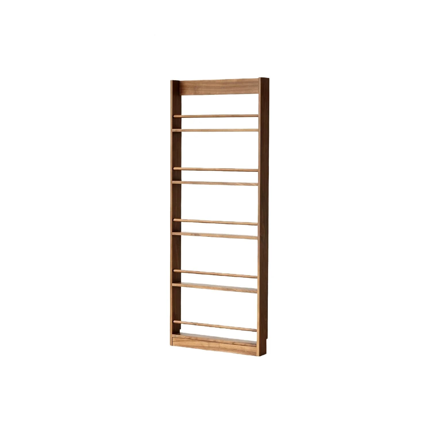 LMM small apartment hole board study storage rack ultra-thin solid wood shelf