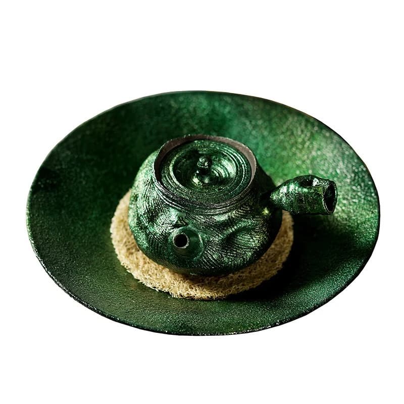 Side handle teapot, pure handmade pot, tea making pot