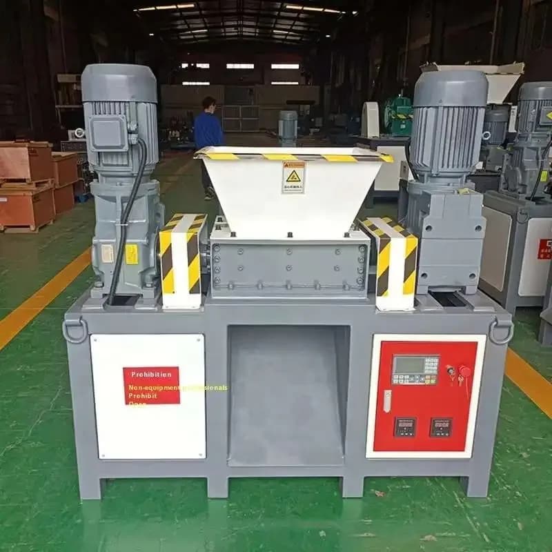Waste Fabrics, With Discounts On Shredding And Crushing Small Double Axis Shredder For Household Waste, Woven Bags