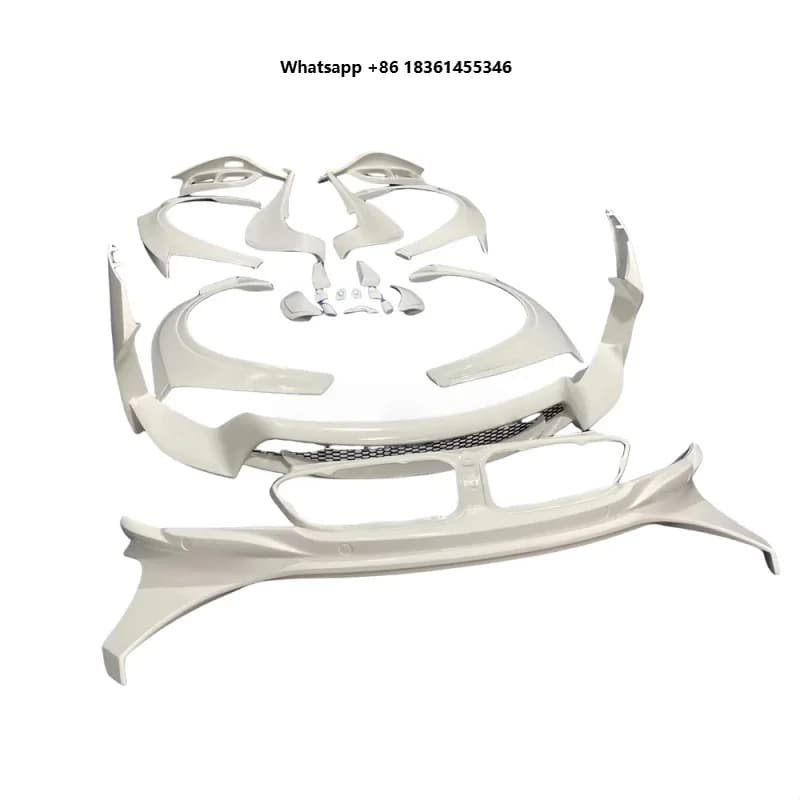 For Front Bumper Rear Trunk Spoiler I8 Wide Carbon FibDurable Premium Car Accessories Energy Style Body Kit